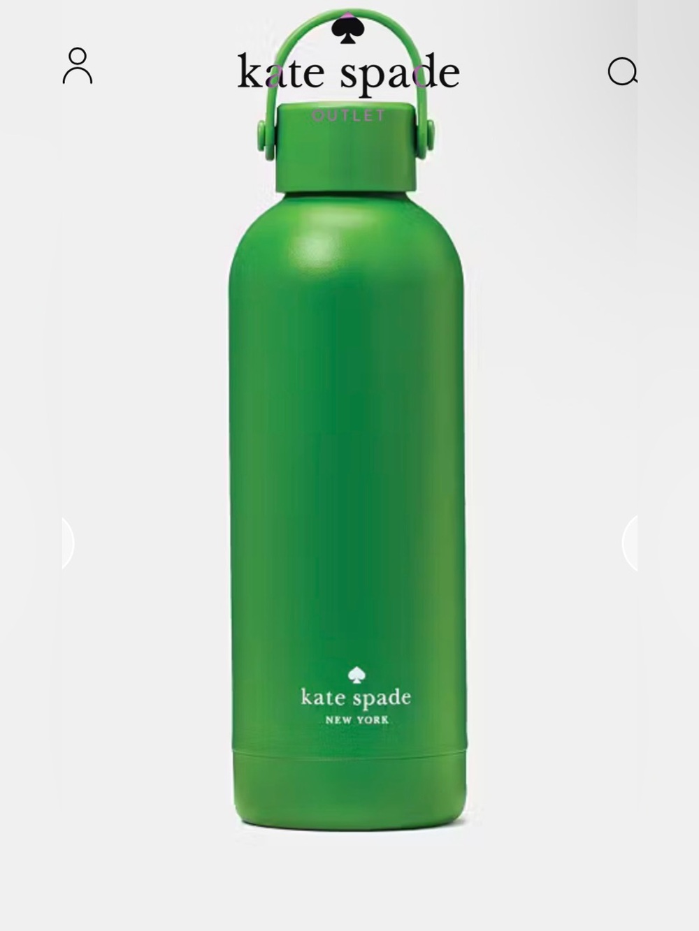 kate spade Green Stainless Steel Bottle with Handle
